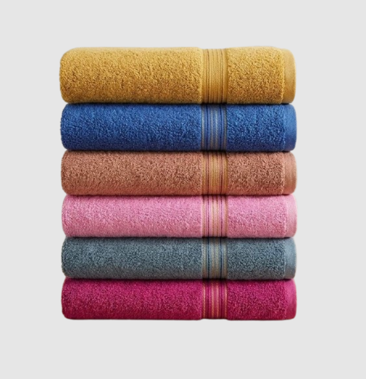 6pcs cloudy Export quality Bath towels (size 27x54 inches )