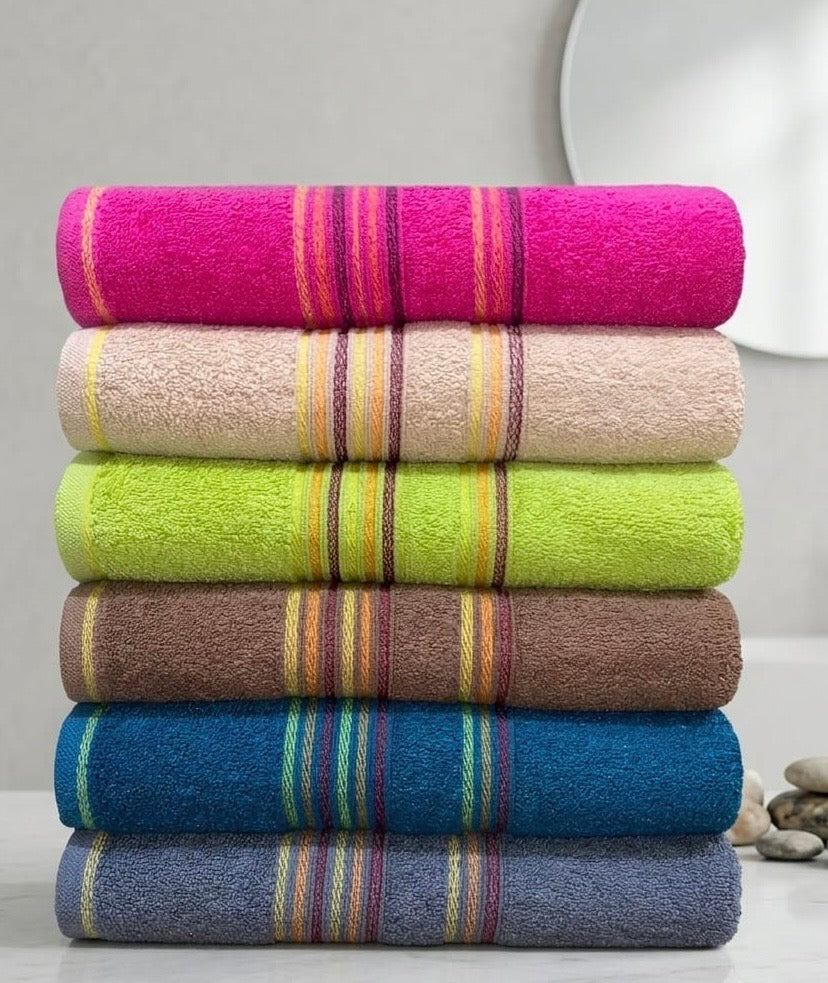 6pcs linen Export quality Bath towels (size 27x54 inches )