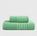 2 pieces Green greek Export Bath towel set Bath towel (28X58 inches) and Hand towel (24x40 inches)