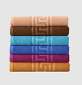 6pcs Greek border Export quality Bath towels (size 28x58 inches )